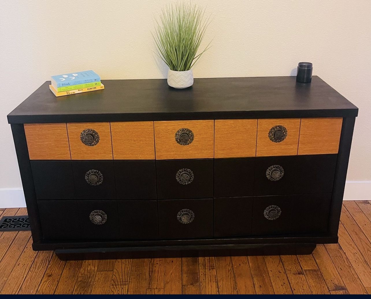 Mid Century Modern Nine Drawer Dresser