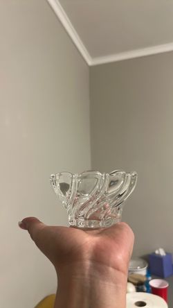 Mikasa Peppermint Clear Crystal Bowl