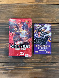 One piece Shanks starter deck and royal blood once piece booster pack