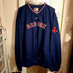 Vintage Nike Boston Red Sox Windbreaker Men’s XL Pullover Center Swoosh MLB