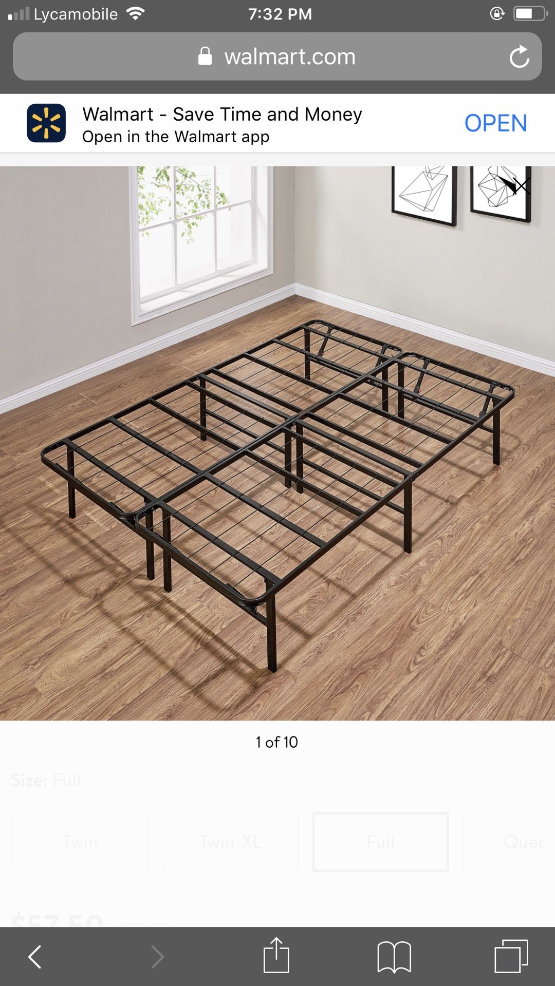 Twin bed frame