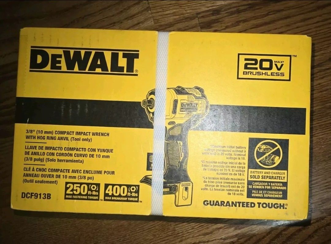 DeWALT DCF913B 20V Brushless 3/8" Cordless Impact Wrench (TOOL ONLY) - BRAND NEW