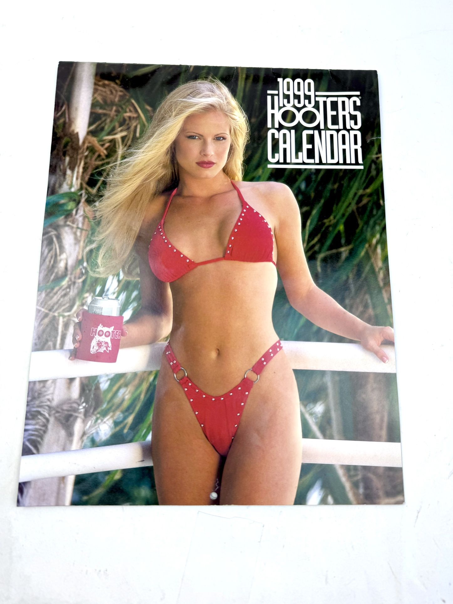 Vintage 1999 Hooters Calendar Signed 11” X 14”