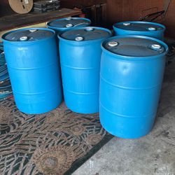 Five 55 Gallon Drums 