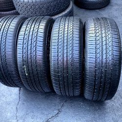 SET FOUR TIRES 245/65/17 TOYO SEMI NEW 