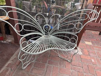 Beautiful butterfly bench