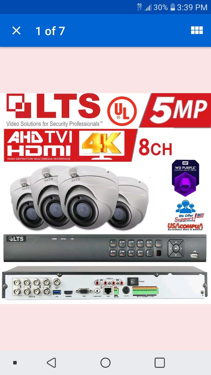 Security cameras kit