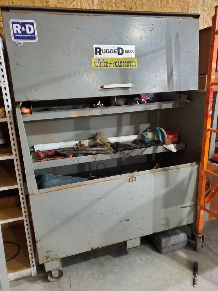 Used job site tool box .
