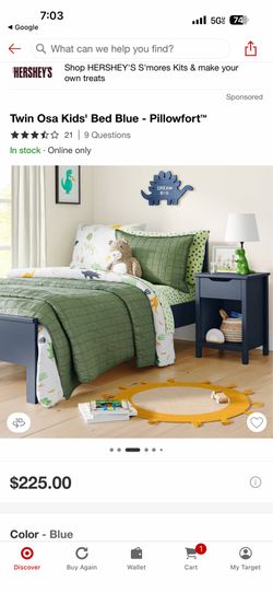 Twin bed blue brand new in box