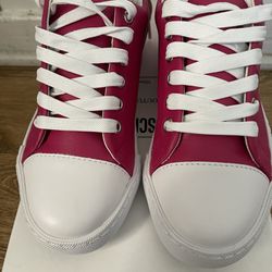 New Moschino Women Leather-Heel Sneaker Size 6