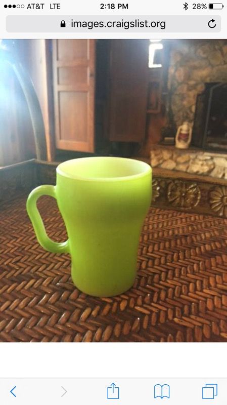 Fire King fountain soda cup