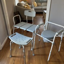 Free Shower Chair And Bedside Commode 
