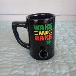 Ceramic Coffee Cup Shape Water Pipe Mug 8oz