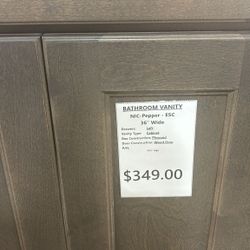 36" Bathroom Vanity $349