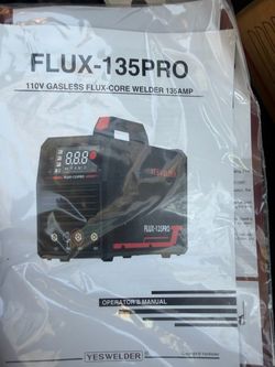 YesWelder FLUX-135PRO Gasless Flux-Core Welder