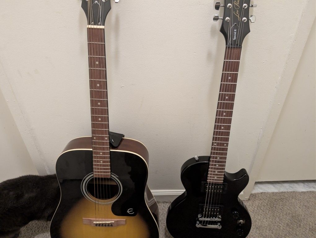 Epiphone Dr-100 Vs And Les Paul Model Special ii