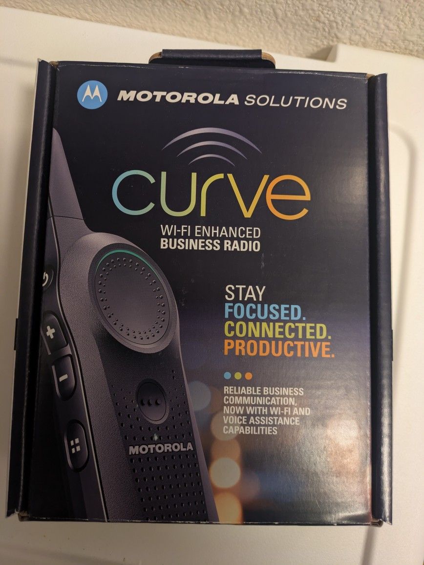 (2) motorola solutions curve wi-fi enhanced business radio