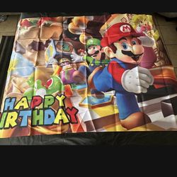 Mario Brothers Party Banner Supplies