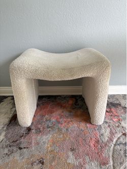 White living room chair x2