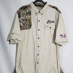 GameGuard Shirt Mens 2XL Camo Shooting Button Down Outdoors Hunting