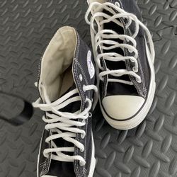 Pair of Chucks Converse Black 8.5 Size