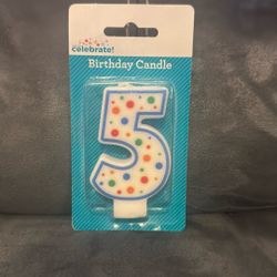 Way To Celebrate Number 5 Birthday Cake Candle 