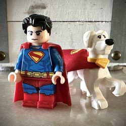 Lego Custom Superman and Super Dog Minifigures