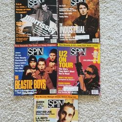 $20 1992 Spin Mags -- Seven of them. 