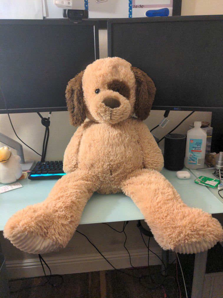 Giant Dog Shaped Teddy Bear