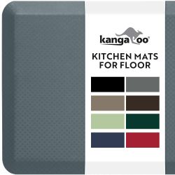 x32 inch 34 Thick Waterproof Anti-Fatigue Kitchen Mat - Charcoal