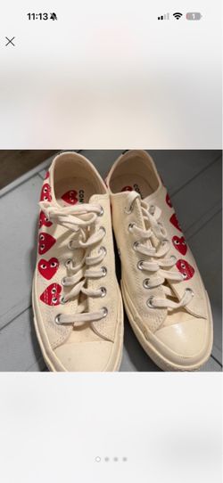 Comme des garcons play converse shoes