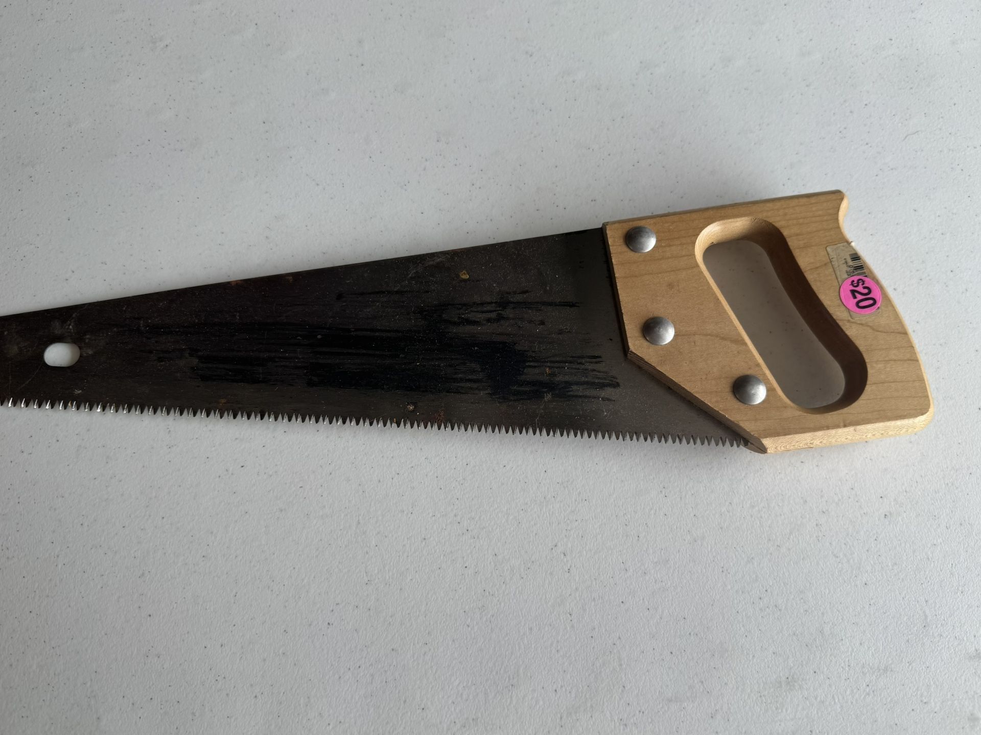 Stanley 15 In. L. Blade 9 PPI Hardwood Handle Hand Saw