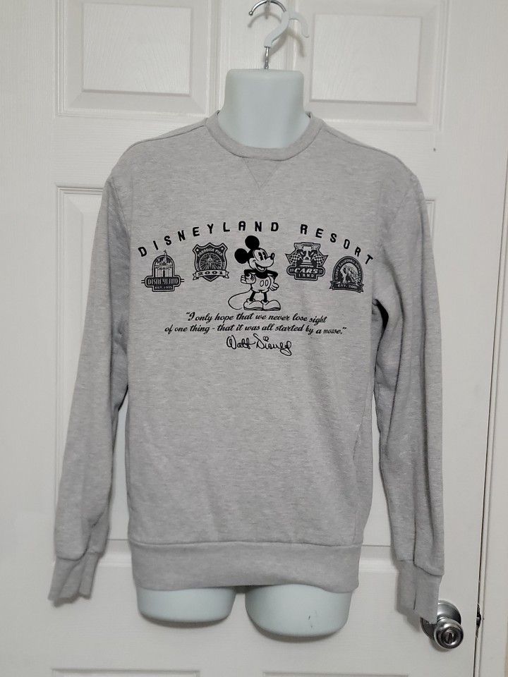 Disney Parks Embroidered Disneyland Resort Mickey Mouse Sweatshirt Adult
Size Small