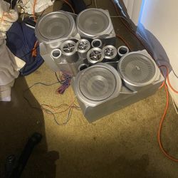 JVC TWIN GIGA-TUBE SPEAKERS