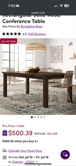 Farmhouse dining table and chairs