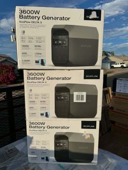 EcoFlow
1800-Watt DELTA 3 Portable LFP Power Station, 1024Wh Battery Generator, Push-Button Start, Home Backup, RVs, Camping