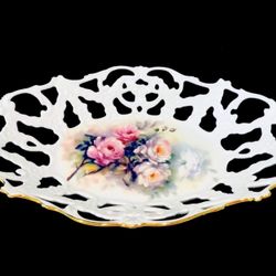 Vintage CC Morgana Collection Handmade & Hand Decorated  in USA Basket 11”-7.5”