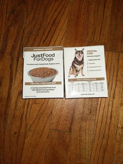 Just Food For Dogs Critical Care Support 12.5 oz Dog Food