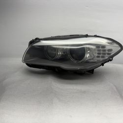 11-13 BMW 550i Driver Side LT Xenon Headlight Complete OEM 