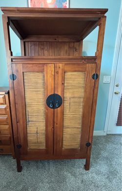 Pier 1 Imports Wood Armoire / TV Cabinet