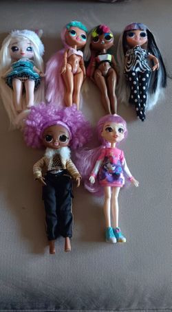 mixed collection of MGA Entertainment fashion dolls, including L.O.L. Surprise! O.M.G. and Na! Na! Na! Surprise characters