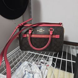 Authentic Coach Brown &Pink
