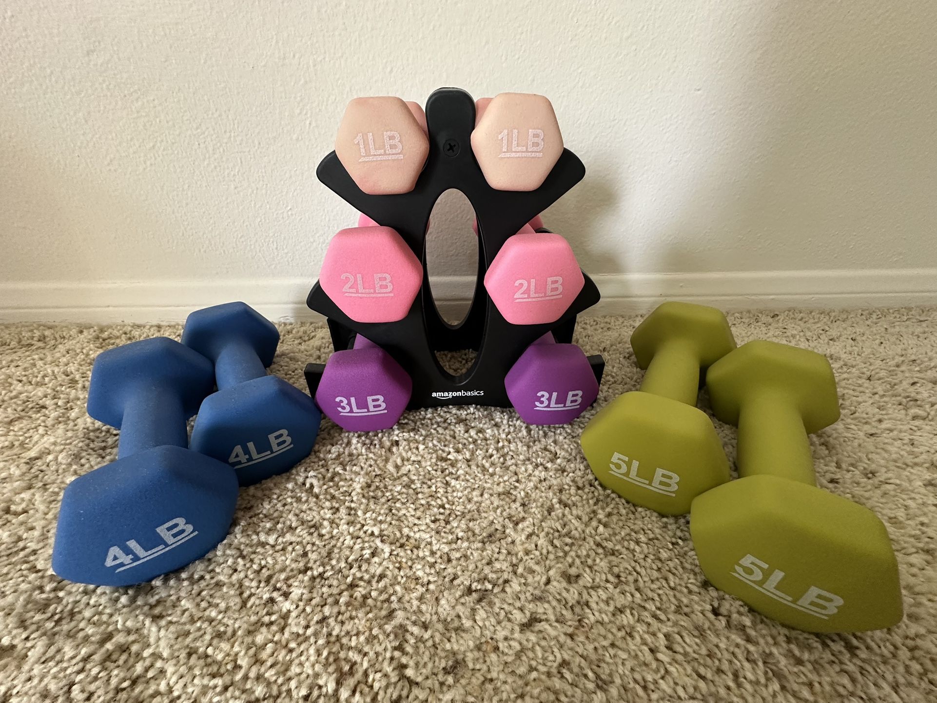Dumbbell Hand Weights - 5 Sets