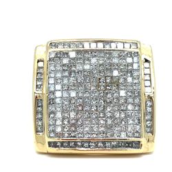 14KT Yellow Gold Diamond Ring 30.17g 3CTW Size 10 I-1014
