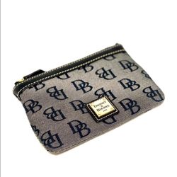 DOONEY AND BOURKE BLACK SIG JACQUARD WRISTLET