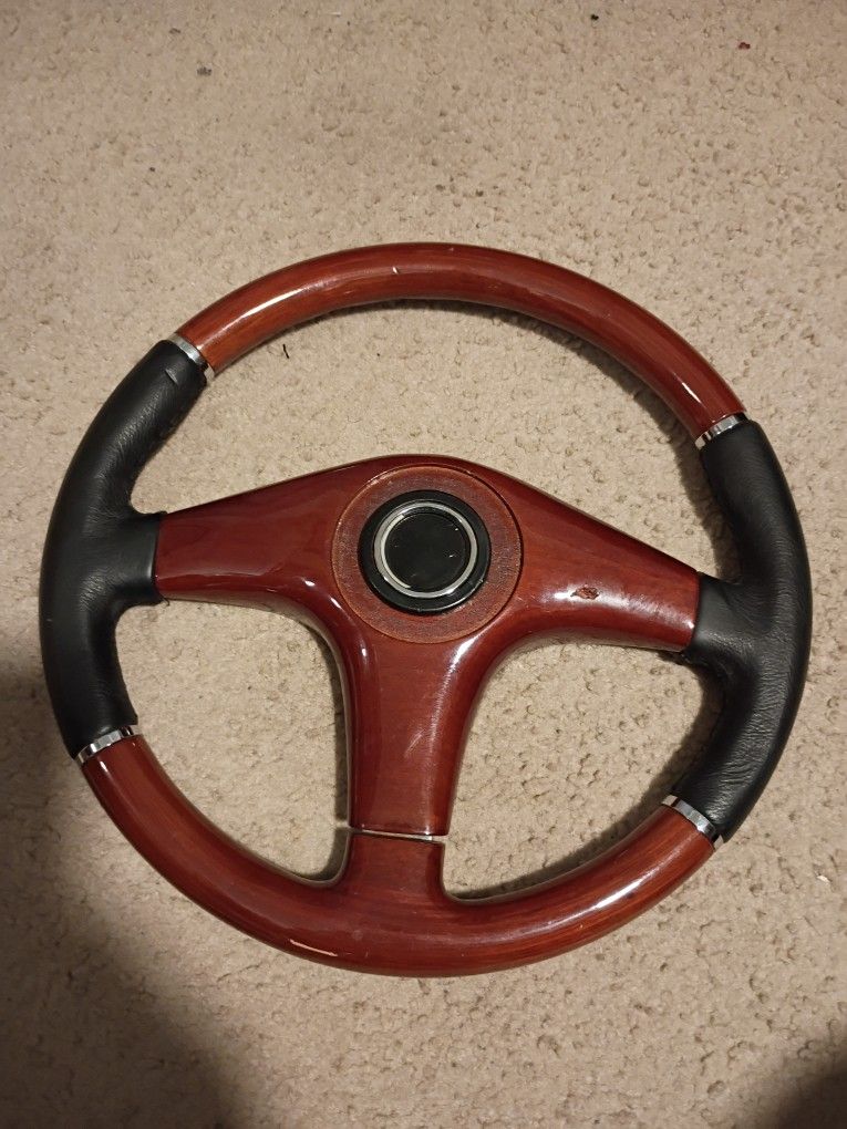 Mahagonay Wood Steering Wheel 