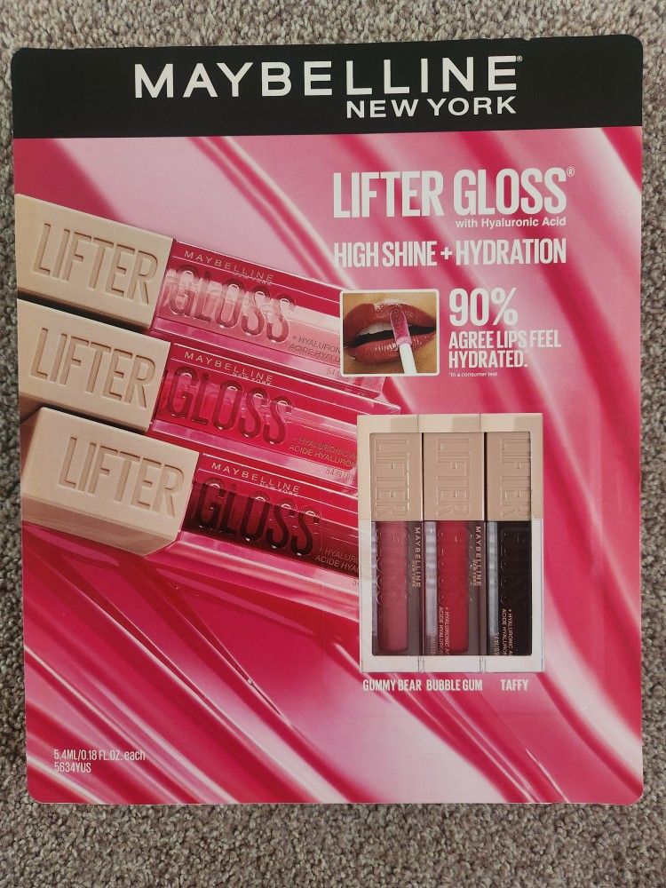 Brand New Maybelline Lifter Gloss Trio