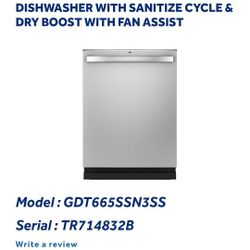 GE Dishwasher Used