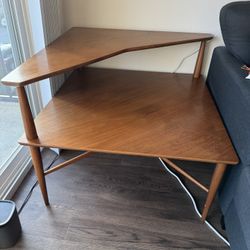Vintage Wood Corner Table