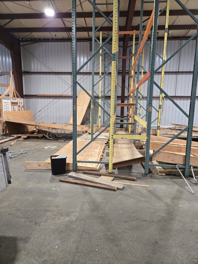 Pallet Racking (6) sections APPROX 9'W X 36"W X 16'H